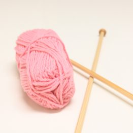 Cotton Yarn and Knitting Needles