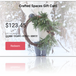 Crafted Spaces Winter EGift Card
